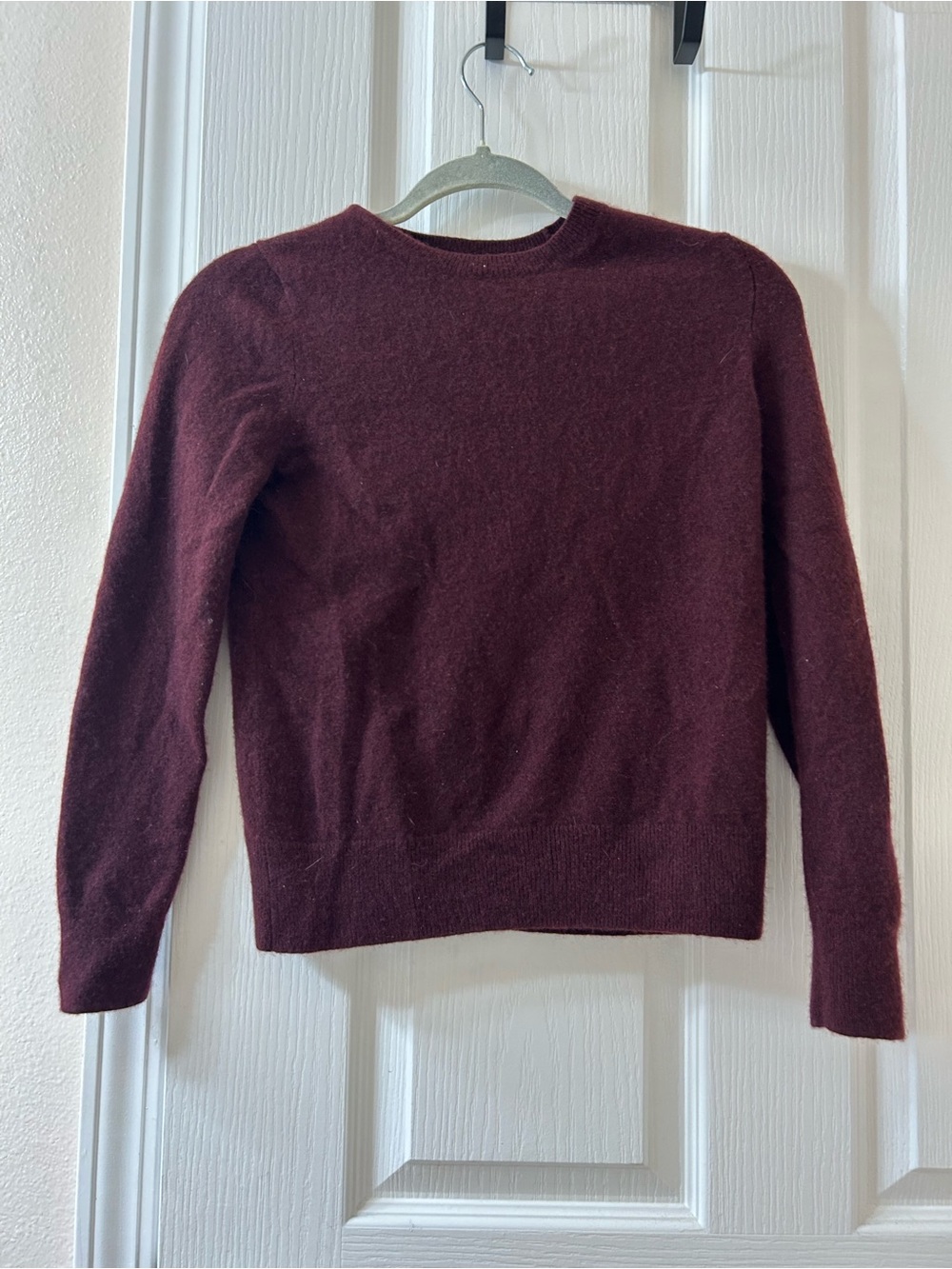 Quince Women's Crewneck Sweater in Deep Burgundy